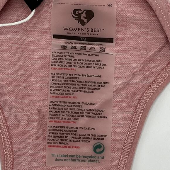 Women's Best Move Seamless Sports Bra in Light Pink Marl Size X-Small - Picture 10 of 10